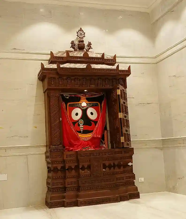 Close-up of Lord Jagannath Idol at Digha Temple